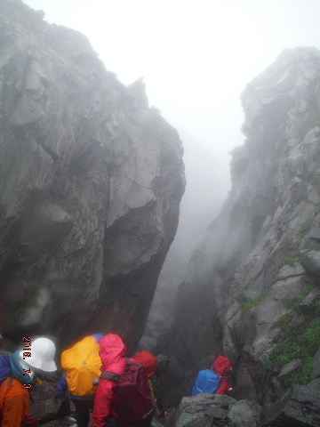 連立する岩稜