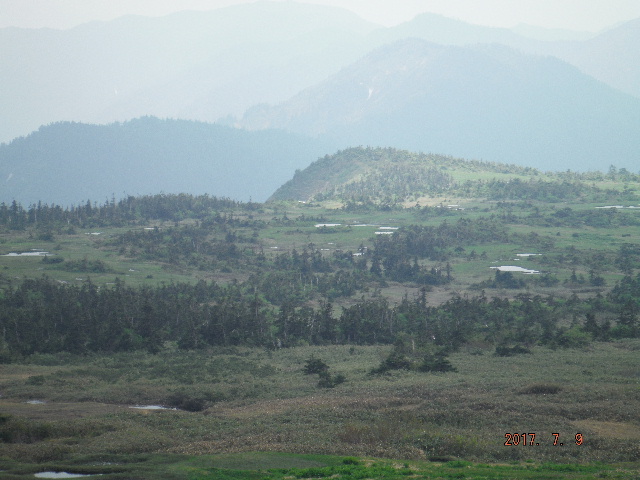 苗場山頂上の景色